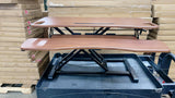38in Standing Desk Converter Desk Riser for Dual Monitors w/ Keyboard Tray- Used