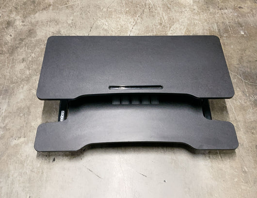 36in Standing Desk Converter Desk Riser for Dual Monitors w/ Keyboard Tray- Used