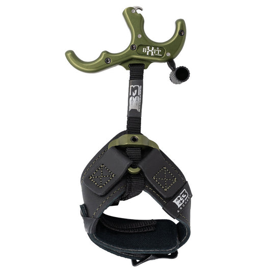 B3 Archery Exit Hunt Wrist Strap Thumb Button Release - OD Green