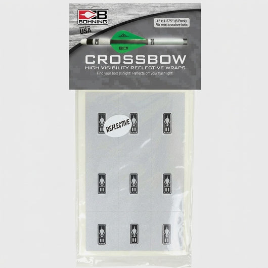 Bohning Crossbow Bolt/Arrow Wraps Reflective High Visibility - 6/Pack