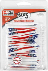 Bohning X3 Vanes 3" 100/Pack Arrow Fletching for Standard Shaft Sizes upto .246