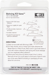 Bohning X3 Vanes 3" 100/Pack Arrow Fletching for Standard Shaft Sizes upto .246