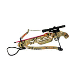 150lbs Short Stock Crossbow w/ Scope + Arrows + Rope Cocking Device - Open Box