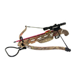 150lbs Short Stock Crossbow w/ Scope + Arrows + Rope Cocking Device - Open Box