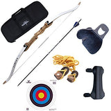 SAS 62" Spirit Youth Bow Package-Case, Finger Tab, Quiver, Stringer, Arm Guard