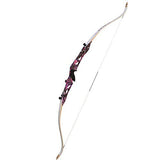 SAS Explorer Camo Metal Riser Takedown Recurve Bow with White Limbs