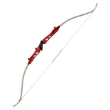 SAS Explorer Blue or Red Metal Riser Takedown Recurve Bow with White Limbs