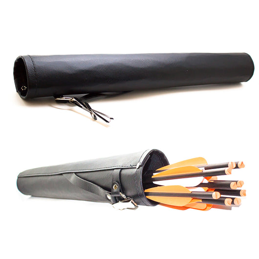 SAS Leather Tube Hip Quiver Arrow Holder With Belt Clip 17