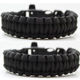 SAS Survival Paracord Bracelet 550lbs with Whistle - 2/pack