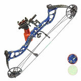 PSE D3 Bowfishing Compound Bow Cajun Package US Made - Blue DK'D/Green DK'D