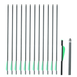 SAS Honor Carbon Crossbow Bolts 20" or 22" w/ 3" Shield Vanes Points -12/Pack