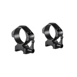 Hawke Precision Steel Ring Mounts 34mm High with Lever/Low with Lever - Black