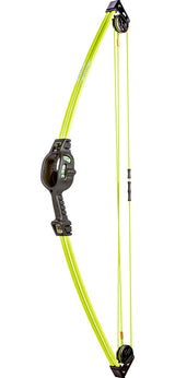 Bear Archery Spark Youth Bow Set LH & RH - Flo Green/Flo Orange/Flo Purple