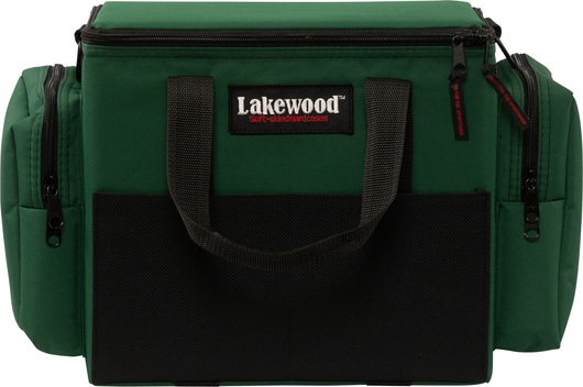 green black tackle box Lakewood Junior Tackle Box 13.5” L x 8.5” W x 12.25” H