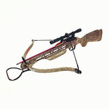 Wizard Archery 150lbs Crossbow w/ Scope, Arrows & Rope Cocking Device - Open Box