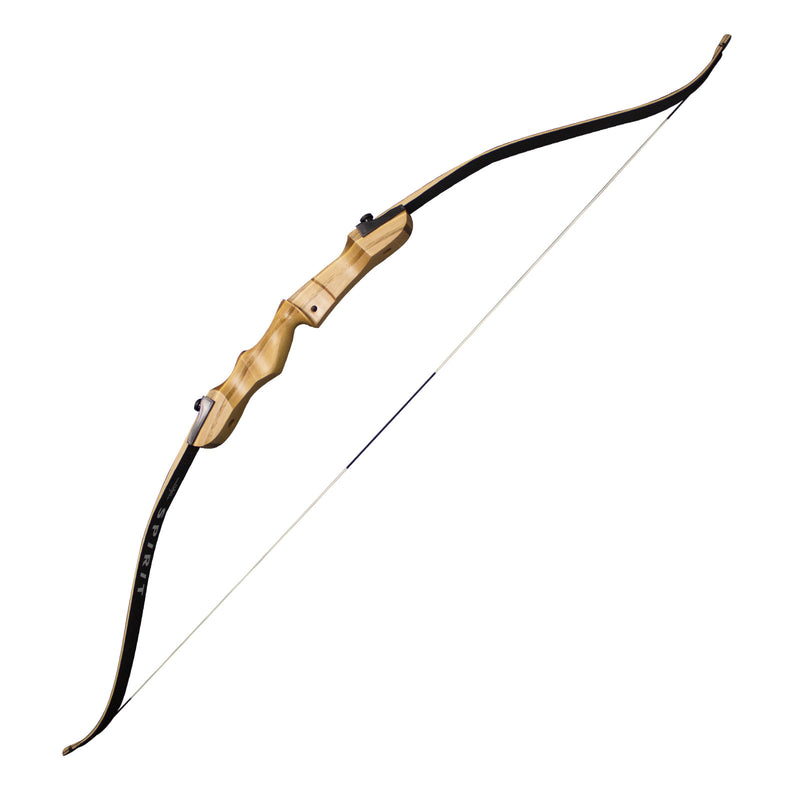SAS Spirit 66 inch Take Down Recurve Bow with Black Limbs for Youth Adults, Size: 24 lbs
