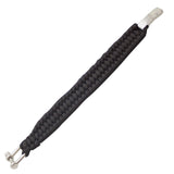 SAS Survival Paracord Bracelet 550lbs with Steel Shackle Buckle - Black