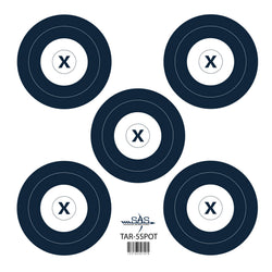 SAS 5-Spot Paper Target 18 in / 45 cm Archery Range Target Face