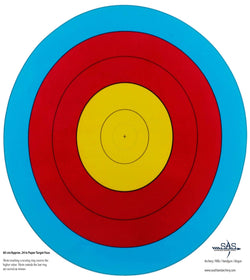 SAS High Quality 5-Ring Paper Target Face Archery Range Approx. 60 cm / 24 in.