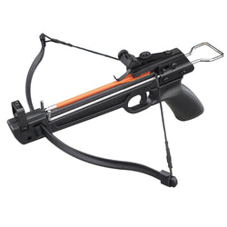 50 lbs Mini Handheld Pistol Crossbow Handgun w/ 5 Bolts + 12 Extra Arrows