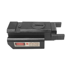 Pistol Laser Sight with Slide Switch Weaver Base Red Laser - Black