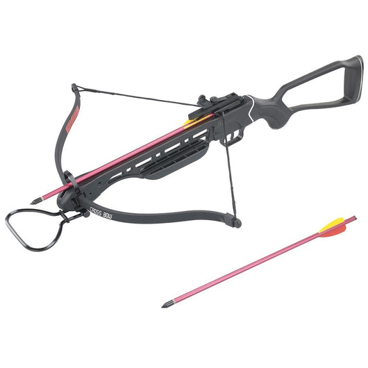 150lb Hunting Crossbow Aluminum Body with 2 Arrows Black - Open Box