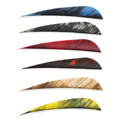 SAS 4-in Parabolic RW Feathers Camo Colors - 1DZ - Made in USA