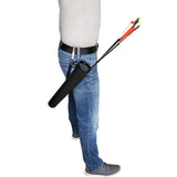 SAS Leather Tube Hip Quiver Arrow Holder With Belt Clip 17" Long Target Range