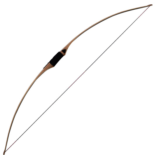 SAS Pioneer Traditional Wood Long Bow 55Lbs Right Hand Black - Open Box