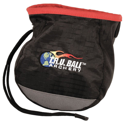 T.R.U. Ball Release Pouch Archery Aid Bag Logo Draw String - Black