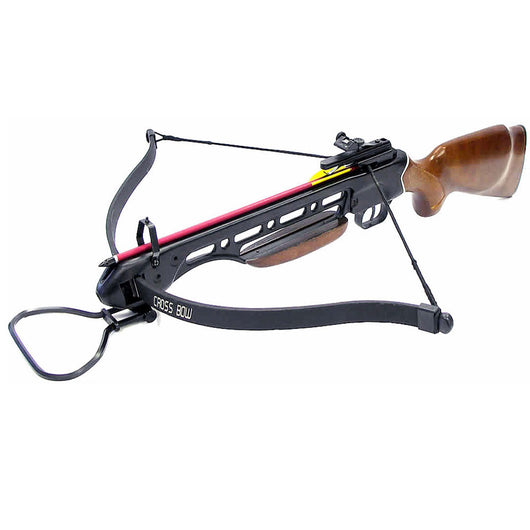 150lbs Crossbow with Scope, Extra Arrows and Rope Cocking Device- Open Box