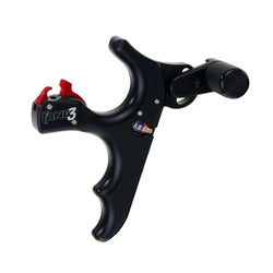 Tru Ball Archery Fang Handheld Thumb Release 3 Finger - Black