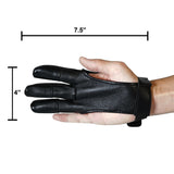 SAS Archery Leather Protective Gloves Three Fingers Hand Release