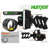 Tru Ball Axcel Accuhunter Sight 1 Pin .019" 41mm w/ T-Connector -Green/Red Fiber