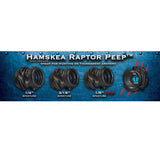 Hamskea Raptor Peep Housing 1/8", 3/16", and 1/4" - Black