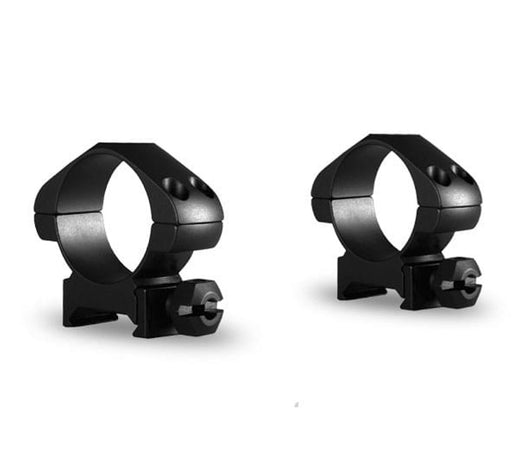 Hawke Precision Steel Ring Mounts 2 Piece Weaver with Nut - Black