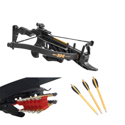 Bear X Desire XL Pistol Crossbow 60 LBS with 23 Aluminum Bolts and 3D Quiver