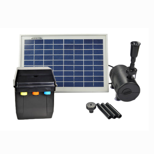 ASC 8-Watt Solar Powered Water Pump w/ Battery Timer & LED Winter Mode- Open Box