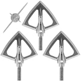 SIK F4 4-Blade Cut on Contact Fixed Blade Regular/Crossbow Broadhead - 3/Pack
