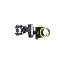 Black Gold Ascent Assault Single Pin Micro Bow Adjustable Sight Black - LH or RH