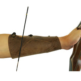 SAS Leather Traditional Arm Guard with Stretch Cord One Size w/ Metal Lace Hooks