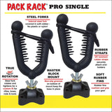 All Rite Products Pack Rack Pro Single ATV Gun & Bow Rack - Black