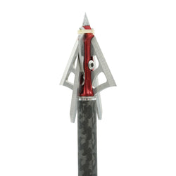 Wac'Em Steel SlipCam Hybrid 4-Blade Broadhead 100G w/ Strobing FIT Nock - 3/Pk
