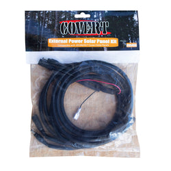 Covert Scouting Cameras External Power Solar Panel Kit & Cable Extender - 10 Ft