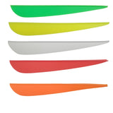 SAS 4" Parabolic Plastic Vanes for Shafts Hunting Bows Arrows Bolts - 50/Pack