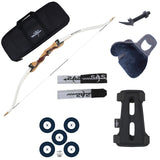 Bear Bullseye X Youth Recurve Bow 25lbs 48" Package with Carrying Bag, Stringer