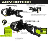 Tru Ball Axcel ArmourTech HD 7 Pin Bow Sight .019" RH/LH - Black