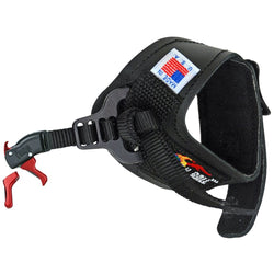 Tru Ball Fang Bow Release Hook-&-Loop /Buckle Strap Junior/Large - Black