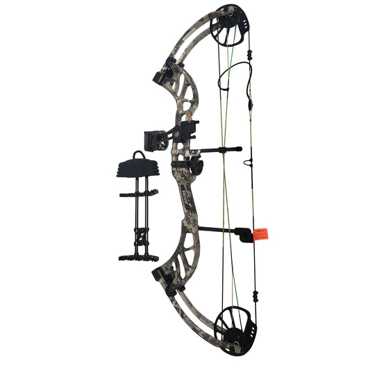 Bear Archery Enticer Compound Bow w/ Accessories 40-70 Lbs LH - Veil Alpine Camo