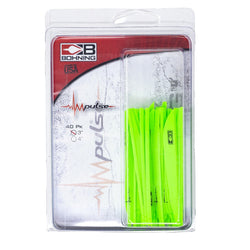 Bohning Impulse Archery Vane 3-Inch Neon Orange or White US Made - 40/Pack